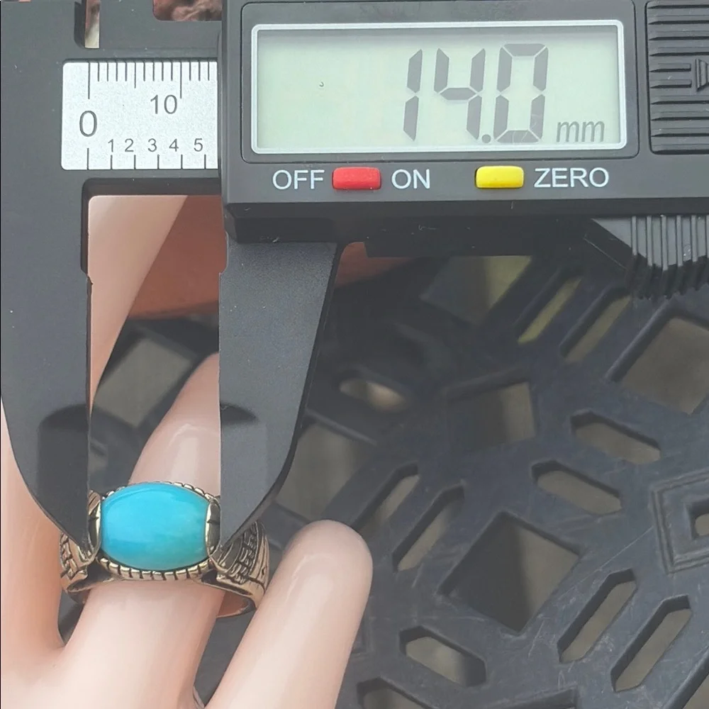 Carolyn Pollack x Roderick Tenorio RMT Sleeping Beauty Turquoise Bronze Ring 8 - Picture 14 of 14